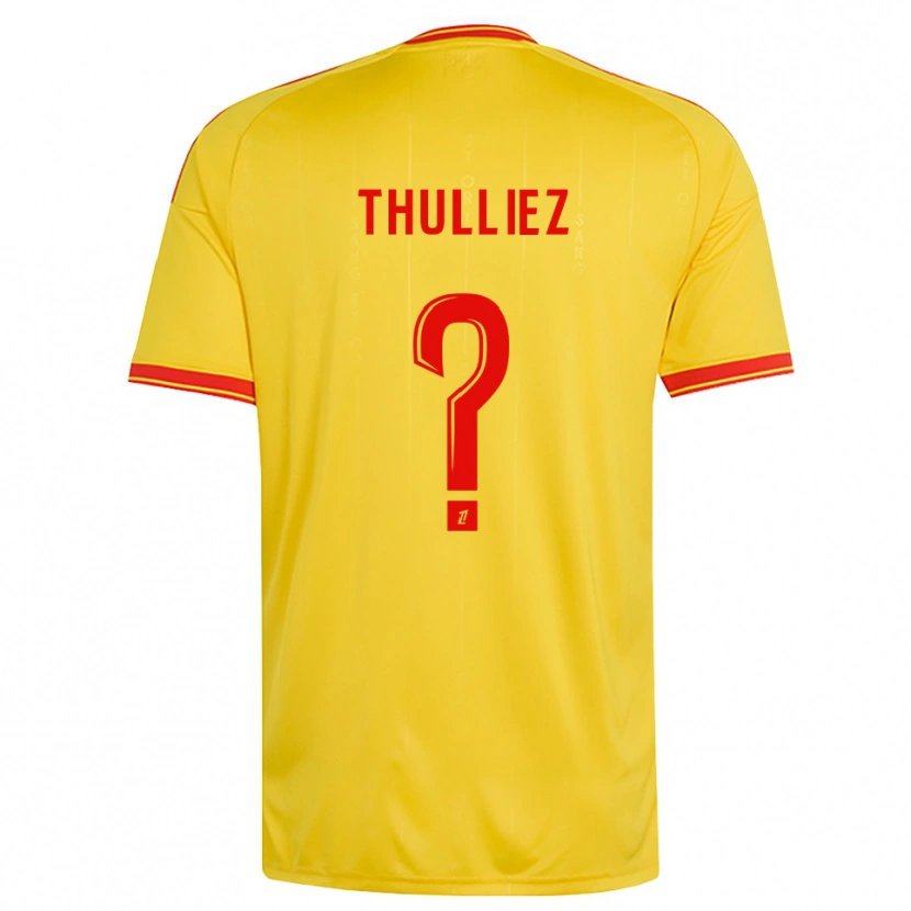 Danxen Barn Lucie Thulliez #0 Guld Orange Röd Hemmatröja Matchtröjor 2026/27 Tröjor T-Tröja