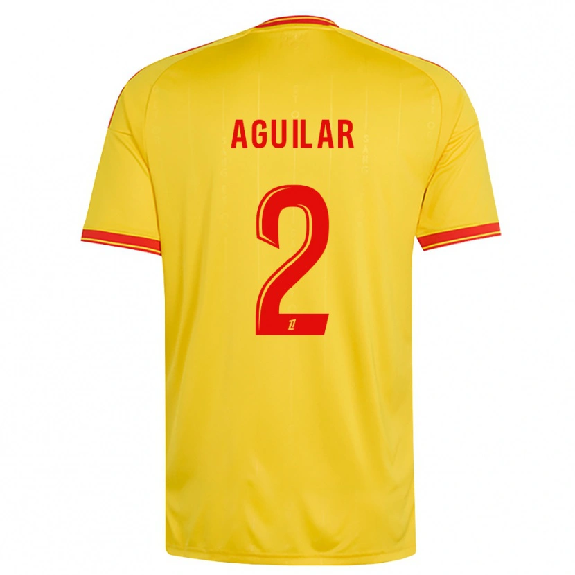 Danxen Barn Ruben Aguilar #2 Guld Orange Röd Hemmatröja Matchtröjor 2026/27 Tröjor T-Tröja