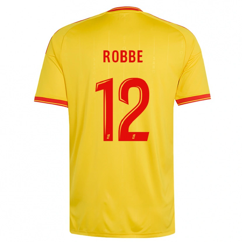 Danxen Barn Lucas Robbe #12 Guld Orange Röd Hemmatröja Matchtröjor 2026/27 Tröjor T-Tröja
