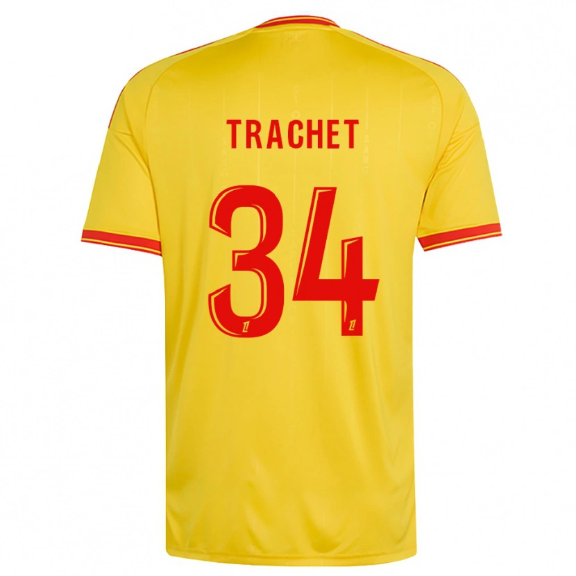 Danxen Barn Amélie Trachet #34 Guld Orange Röd Hemmatröja Matchtröjor 2026/27 Tröjor T-Tröja