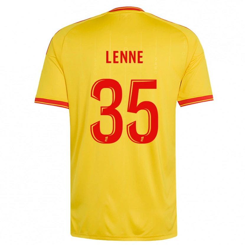 Danxen Barn Oscar Lenne #35 Guld Orange Röd Hemmatröja Matchtröjor 2026/27 Tröjor T-Tröja