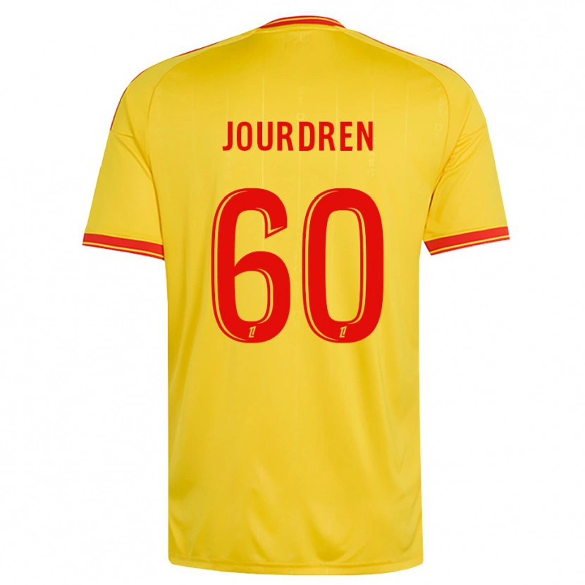 Danxen Barn Ilan Jourdren #60 Guld Orange Röd Hemmatröja Matchtröjor 2026/27 Tröjor T-Tröja