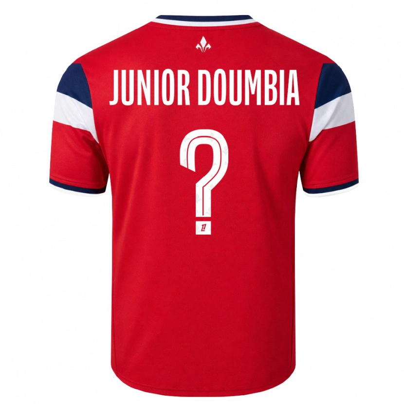 Danxen Barn Samba Junior Doumbia #0 Röd Vit Kunglig Blå Hemmatröja Matchtröjor 2026/27 Tröjor T-Tröja