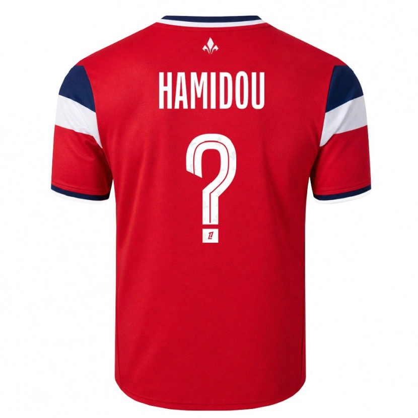 Danxen Barn Jamila Hamidou #0 Röd Vit Kunglig Blå Hemmatröja Matchtröjor 2026/27 Tröjor T-Tröja