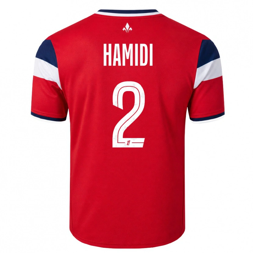 Danxen Barn Kamel Hamidi #2 Röd Vit Kunglig Blå Hemmatröja Matchtröjor 2026/27 Tröjor T-Tröja