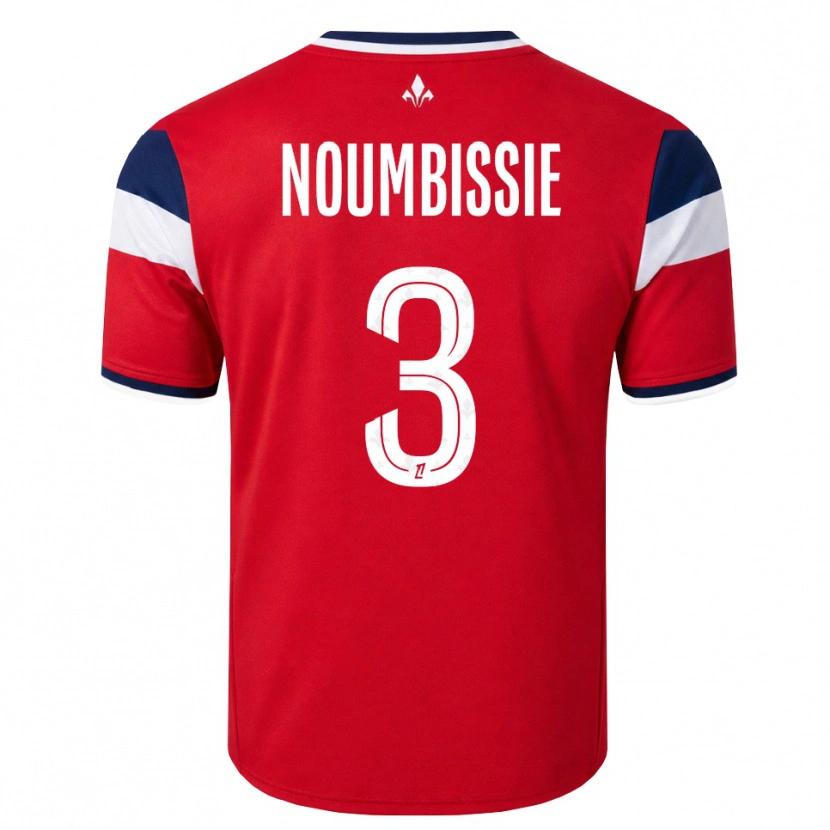 Danxen Barn Stéphane Noumbissie #3 Röd Vit Kunglig Blå Hemmatröja Matchtröjor 2026/27 Tröjor T-Tröja