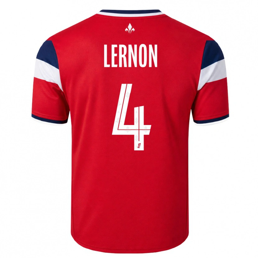 Danxen Barn Jessica Lernon #4 Röd Vit Kunglig Blå Hemmatröja Matchtröjor 2026/27 Tröjor T-Tröja