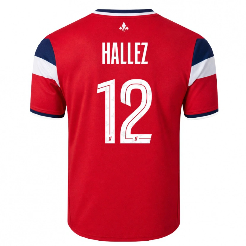 Danxen Barn Alexis Hallez #12 Röd Vit Kunglig Blå Hemmatröja Matchtröjor 2026/27 Tröjor T-Tröja