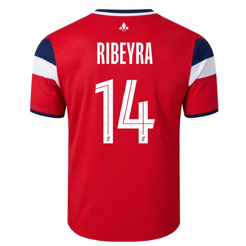 Danxen Barn Anaïs Ribeyra #14 Röd Vit Kunglig Blå Hemmatröja Matchtröjor 2026/27 Tröjor T-Tröja