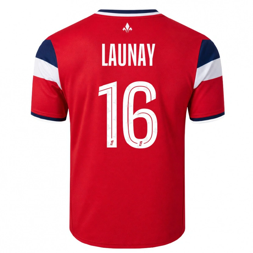 Danxen Barn Elisa Launay #16 Röd Vit Kunglig Blå Hemmatröja Matchtröjor 2026/27 Tröjor T-Tröja
