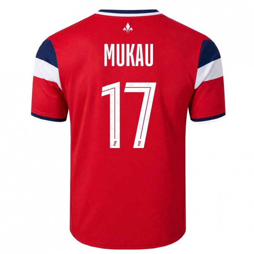 Danxen Barn Ngal'ayel Mukau #17 Röd Vit Kunglig Blå Hemmatröja Matchtröjor 2026/27 Tröjor T-Tröja