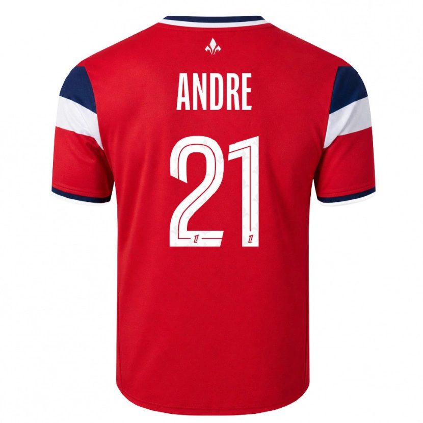 Danxen Barn Benjamin André #21 Röd Vit Kunglig Blå Hemmatröja Matchtröjor 2026/27 Tröjor T-Tröja