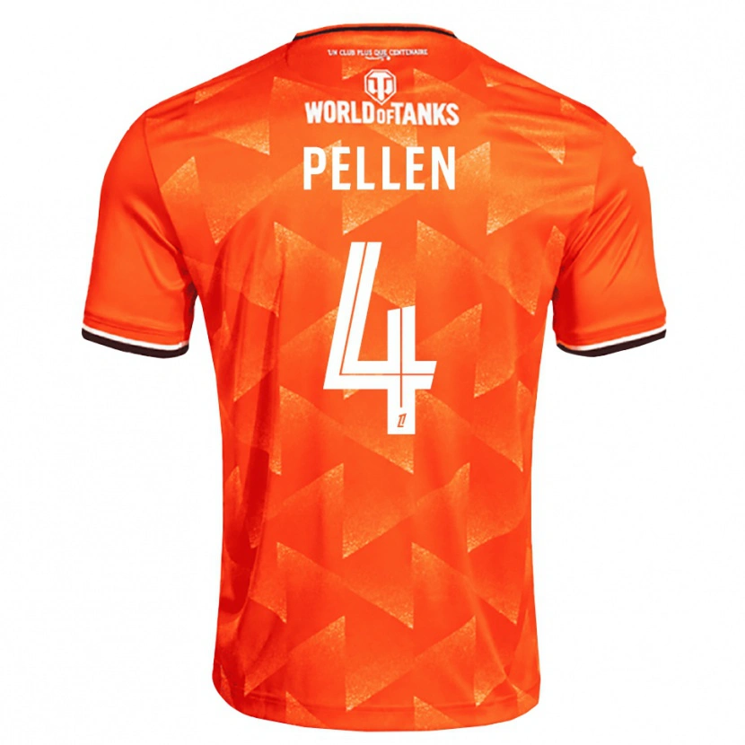 Danxen Barn Louise Pellen #4 Orange Vit Svart Hemmatröja Matchtröjor 2026/27 Tröjor T-Tröja