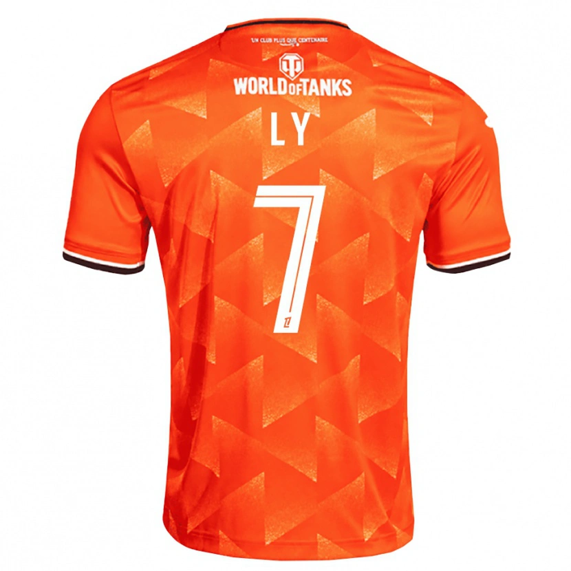 Danxen Barn Mactar Ly #7 Orange Vit Svart Hemmatröja Matchtröjor 2026/27 Tröjor T-Tröja