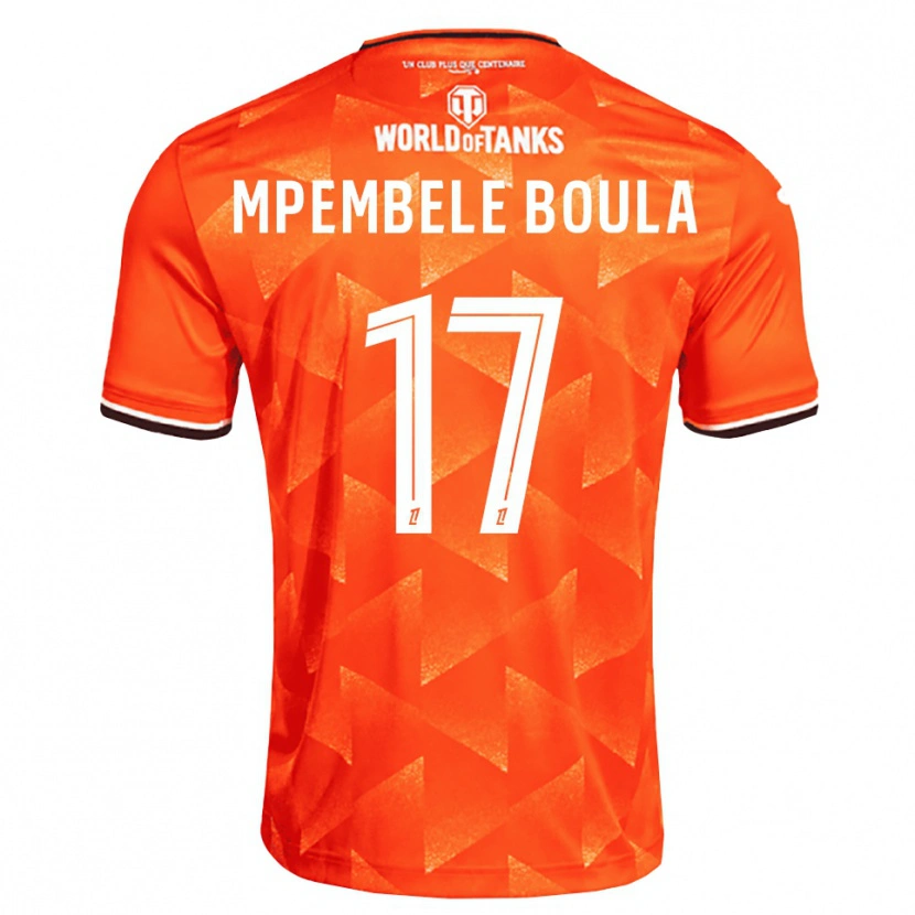 Danxen Barn Exaucé Mpembele Boula #17 Orange Vit Svart Hemmatröja Matchtröjor 2026/27 Tröjor T-Tröja