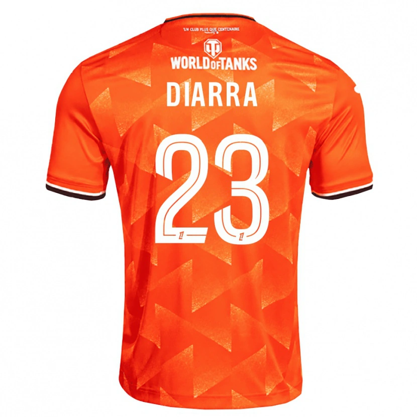 Danxen Barn Stéphane Diarra #23 Orange Vit Svart Hemmatröja Matchtröjor 2026/27 Tröjor T-Tröja