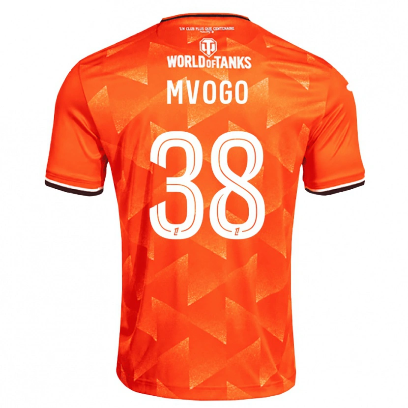 Danxen Barn Yvon Mvogo #38 Orange Vit Svart Hemmatröja Matchtröjor 2026/27 Tröjor T-Tröja