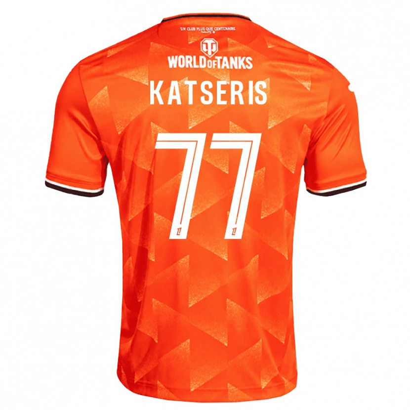 Danxen Barn Panos Katseris #77 Orange Vit Svart Hemmatröja Matchtröjor 2026/27 Tröjor T-Tröja