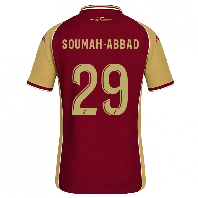 Danxen Barn Édouard Soumah-Abbad #29 Guldbrun Mörkröd Hemmatröja Matchtröjor 2026/27 Tröjor T-Tröja