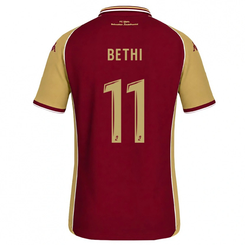 Danxen Barn Mélissa Bethi #11 Guldbrun Mörkröd Hemmatröja Matchtröjor 2026/27 Tröjor T-Tröja