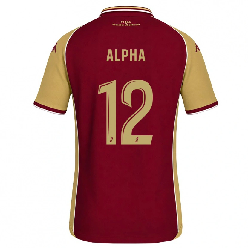 Danxen Barn Alpha Touré #12 Guldbrun Mörkröd Hemmatröja Matchtröjor 2026/27 Tröjor T-Tröja