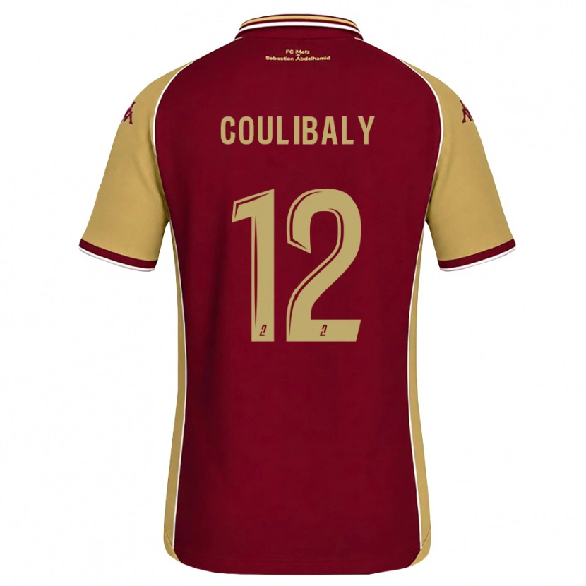 Danxen Barn Kady Coulibaly #12 Guldbrun Mörkröd Hemmatröja Matchtröjor 2026/27 Tröjor T-Tröja