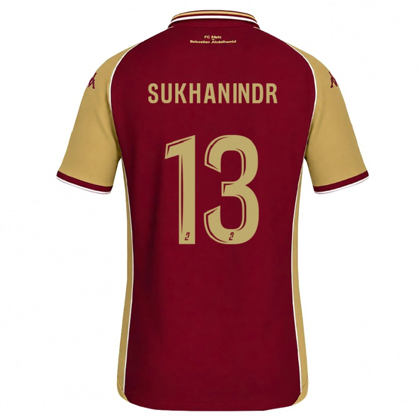 Danxen Barn Suparith Sukhanindr #13 Guldbrun Mörkröd Hemmatröja Matchtröjor 2026/27 Tröjor T-Tröja