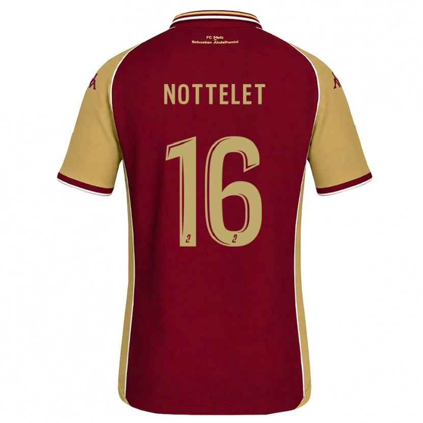 Danxen Barn Gillian Nottelet #16 Guldbrun Mörkröd Hemmatröja Matchtröjor 2026/27 Tröjor T-Tröja