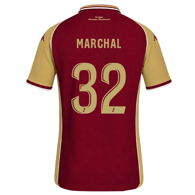 Danxen Barn Adam Marchal #32 Guldbrun Mörkröd Hemmatröja Matchtröjor 2026/27 Tröjor T-Tröja