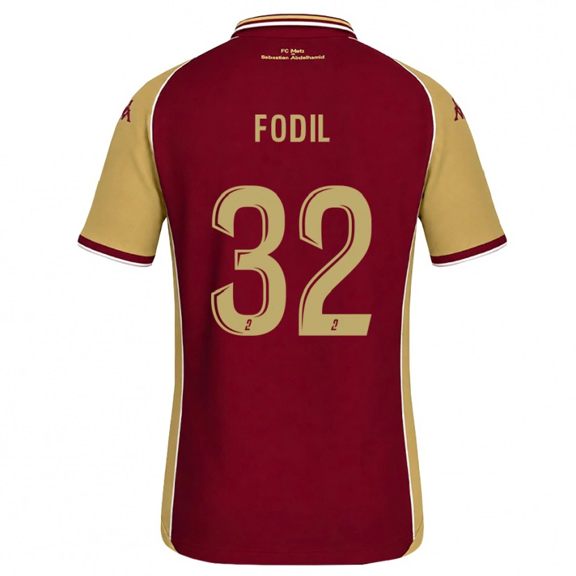 Danxen Barn Maria Fodil #32 Guldbrun Mörkröd Hemmatröja Matchtröjor 2026/27 Tröjor T-Tröja