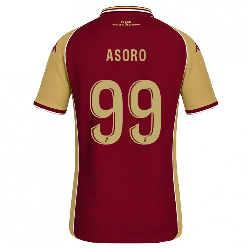 Danxen Barn Joel Asoro #99 Guldbrun Mörkröd Hemmatröja Matchtröjor 2026/27 Tröjor T-Tröja