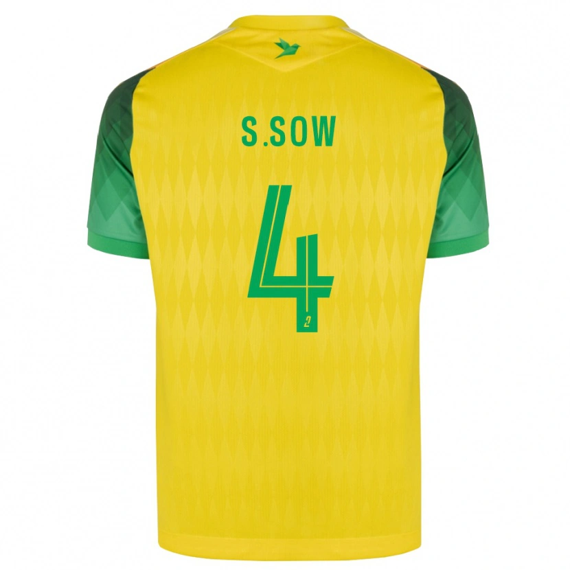 Danxen Barn Saïdou Sow #4 Gul Grön Röd Hemmatröja Matchtröjor 2026/27 Tröjor T-Tröja
