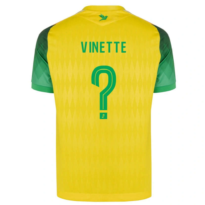 Danxen Barn Elija Vinette #0 Gul Grön Röd Hemmatröja Matchtröjor 2026/27 Tröjor T-Tröja