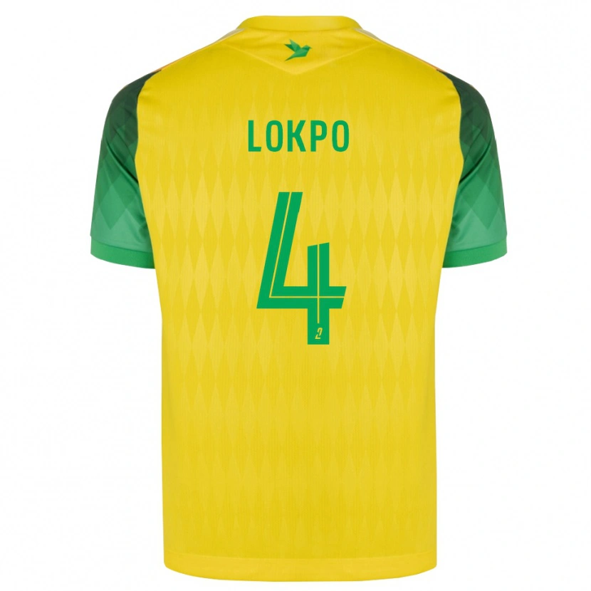 Danxen Barn Romaric Lokpo #4 Gul Grön Röd Hemmatröja Matchtröjor 2026/27 Tröjor T-Tröja