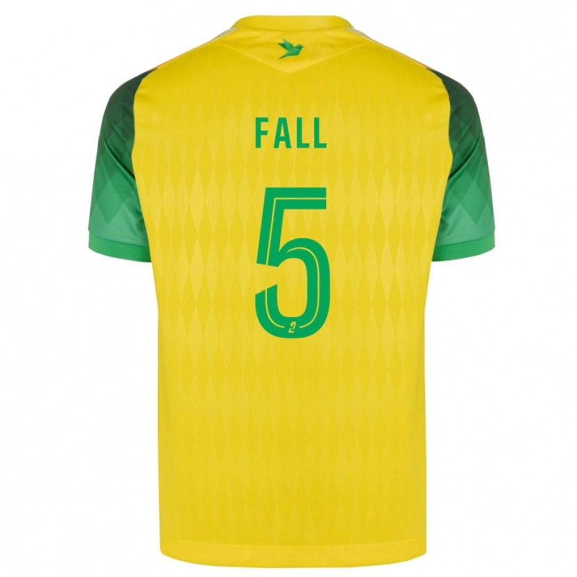 Danxen Barn Babacar Fall #5 Gul Grön Röd Hemmatröja Matchtröjor 2026/27 Tröjor T-Tröja
