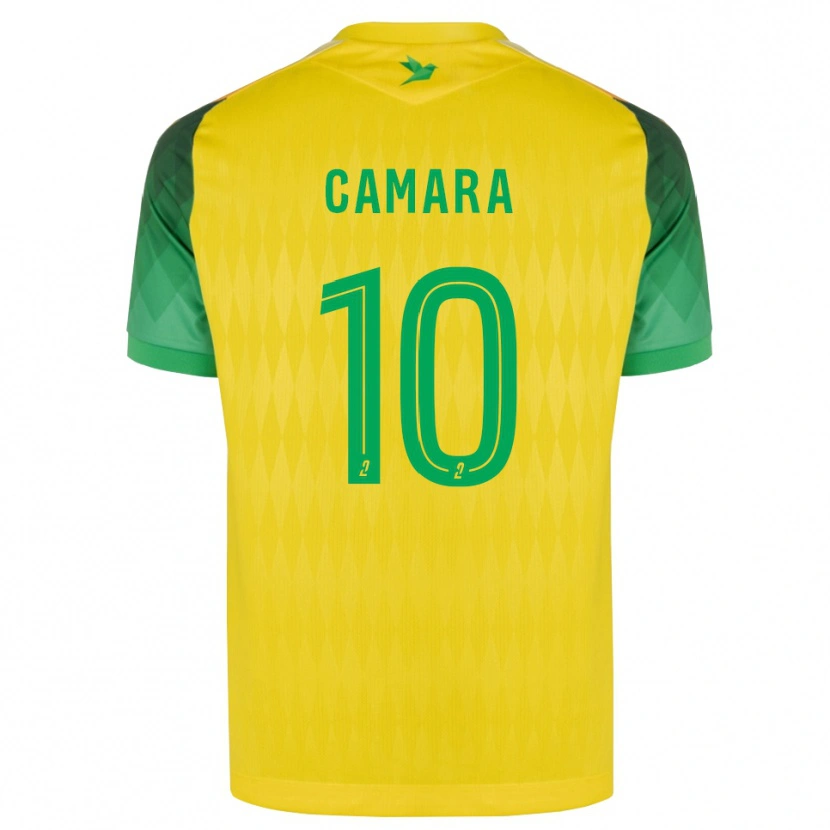 Danxen Barn Ibrahim Camara #10 Gul Grön Röd Hemmatröja Matchtröjor 2026/27 Tröjor T-Tröja
