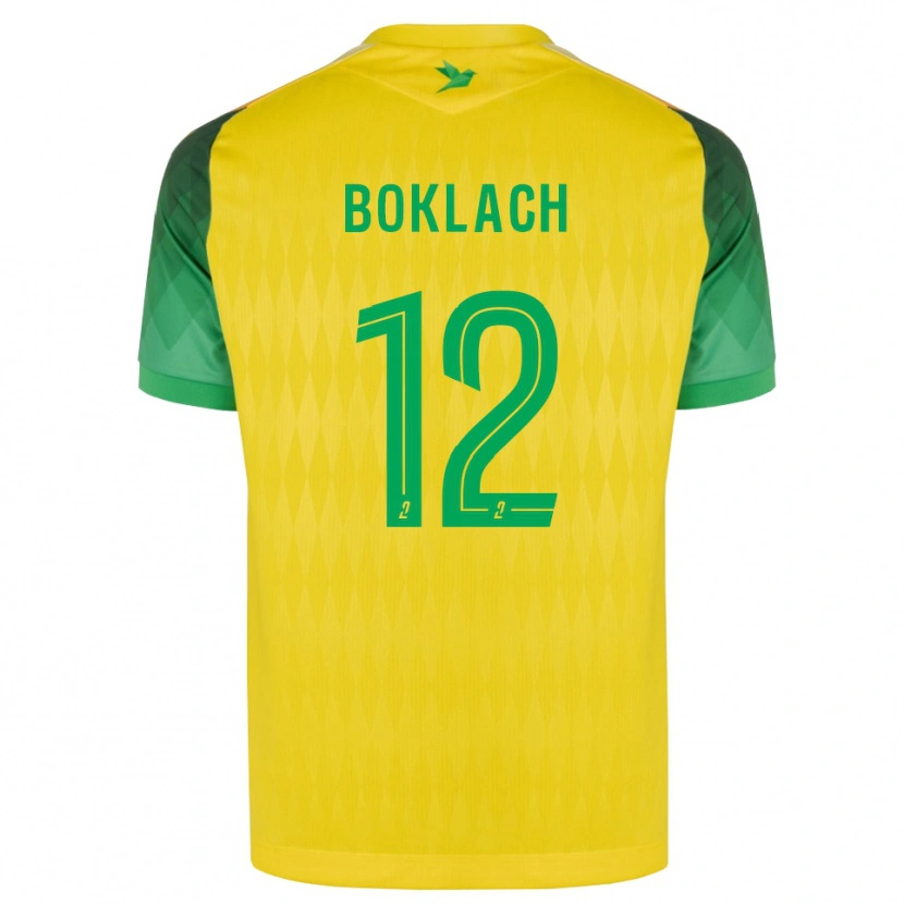 Danxen Barn Kateryna Boklach #12 Gul Grön Röd Hemmatröja Matchtröjor 2026/27 Tröjor T-Tröja