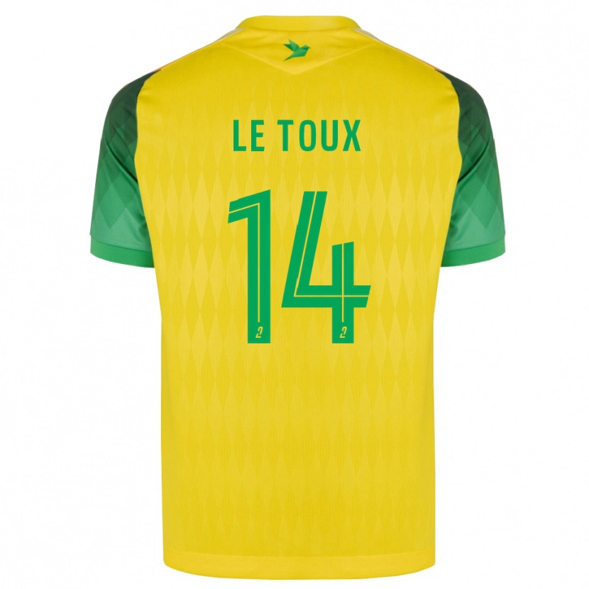 Danxen Barn Many Le Toux #14 Gul Grön Röd Hemmatröja Matchtröjor 2026/27 Tröjor T-Tröja