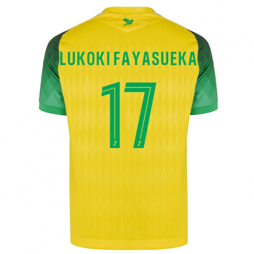 Danxen Barn Kévin Lukoki Fayasueka #17 Gul Grön Röd Hemmatröja Matchtröjor 2026/27 Tröjor T-Tröja