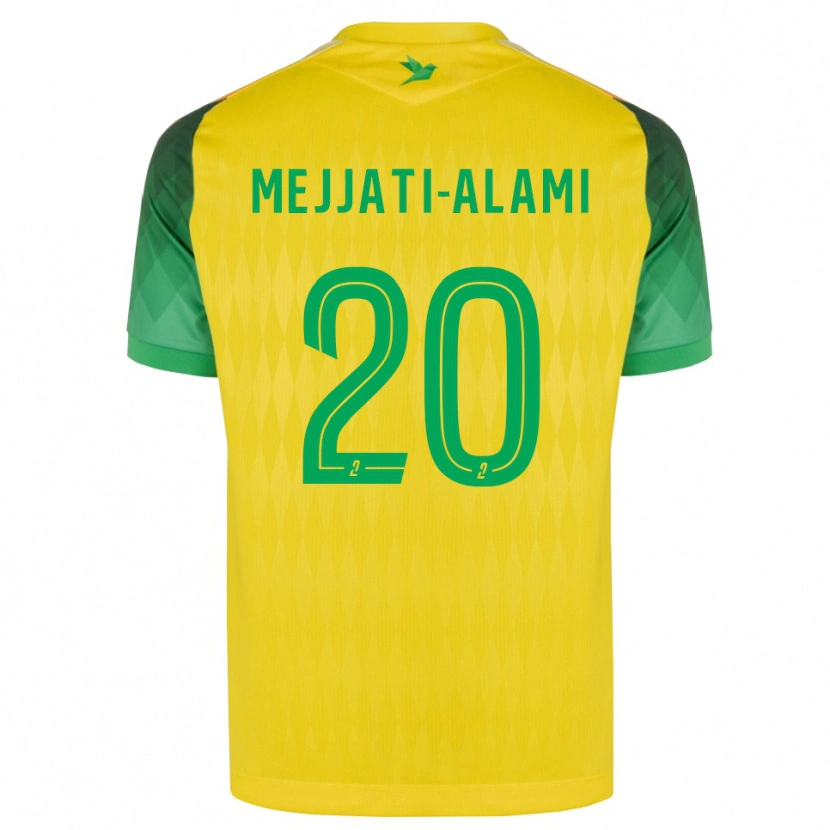 Danxen Barn Maxime Mejjati-Alami #20 Gul Grön Röd Hemmatröja Matchtröjor 2026/27 Tröjor T-Tröja