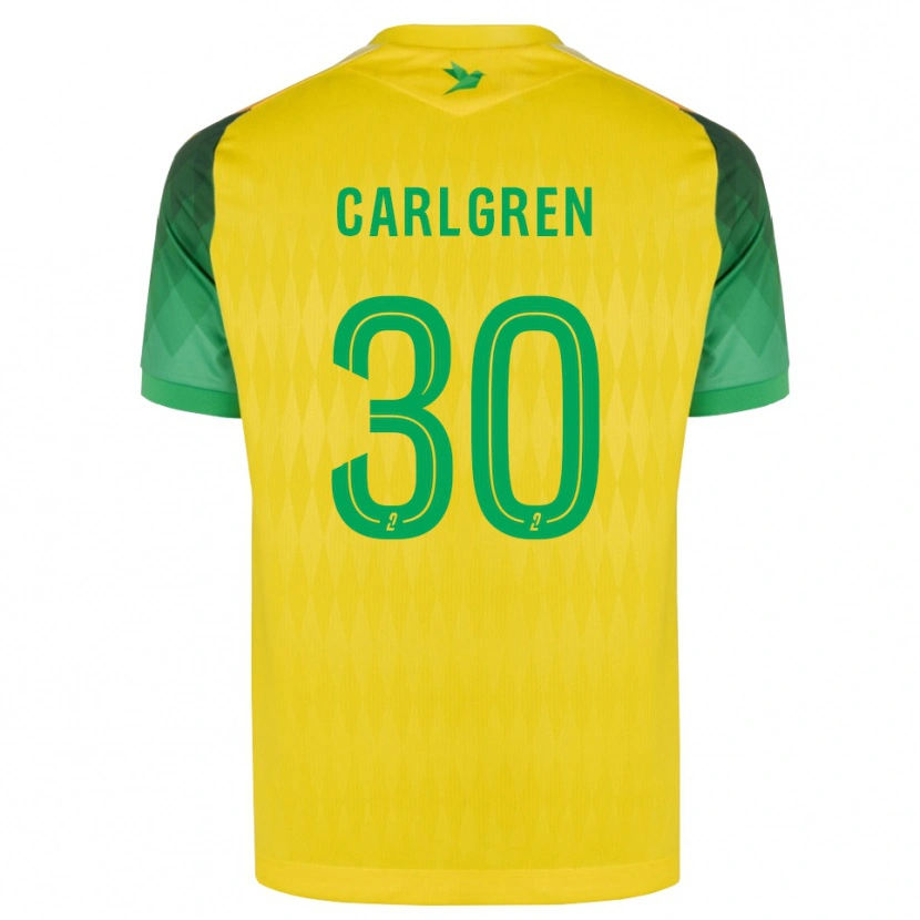 Danxen Barn Patrik Carlgren #30 Gul Grön Röd Hemmatröja Matchtröjor 2026/27 Tröjor T-Tröja