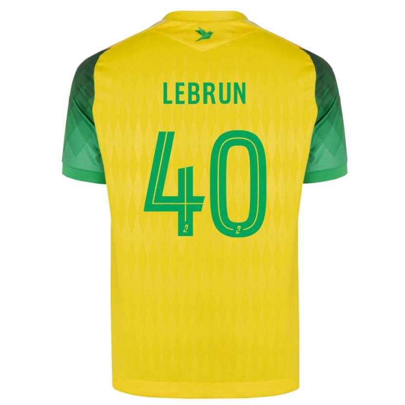 Danxen Barn Lisa Lebrun #40 Gul Grön Röd Hemmatröja Matchtröjor 2026/27 Tröjor T-Tröja