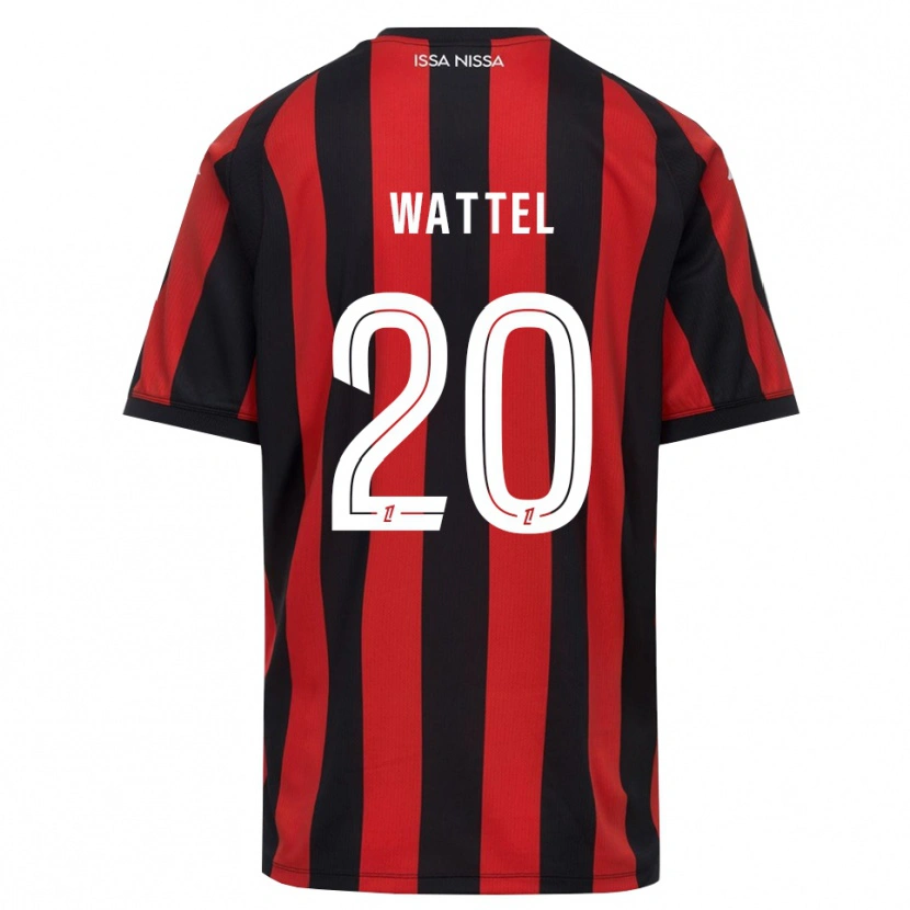 Danxen Barn Sami Wattel #20 Röd Svart Vit Hemmatröja Matchtröjor 2026/27 Tröjor T-Tröja