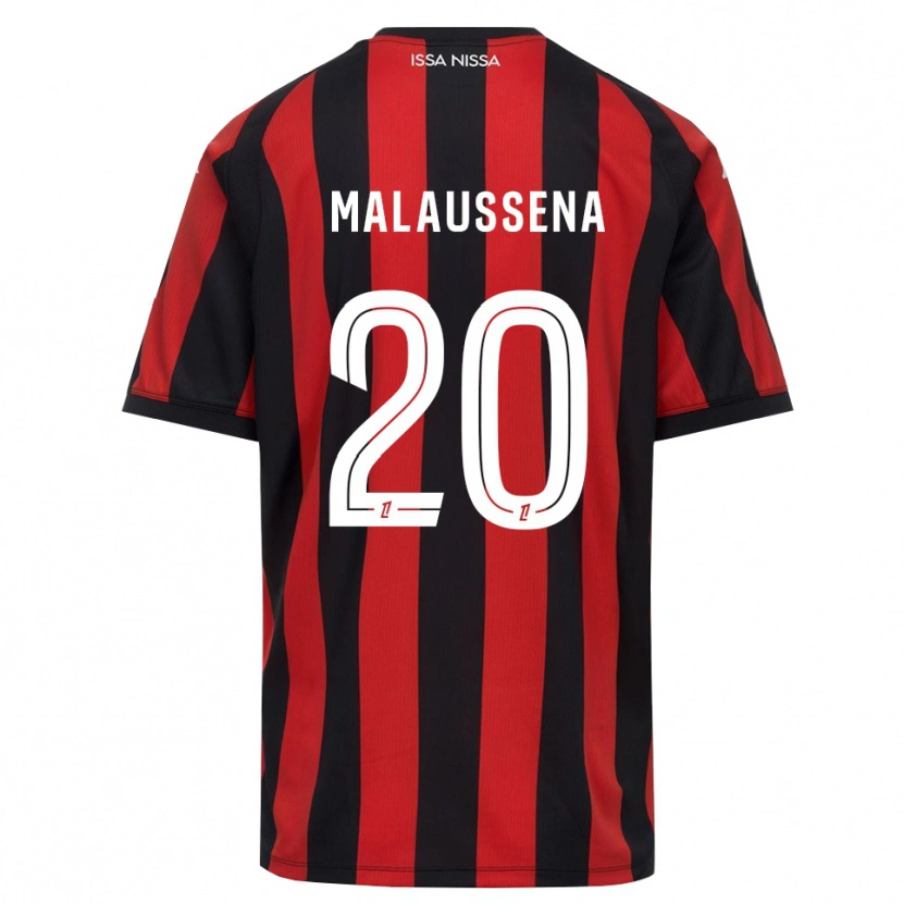 Danxen Barn Angela Malaussena #20 Röd Svart Vit Hemmatröja Matchtröjor 2026/27 Tröjor T-Tröja