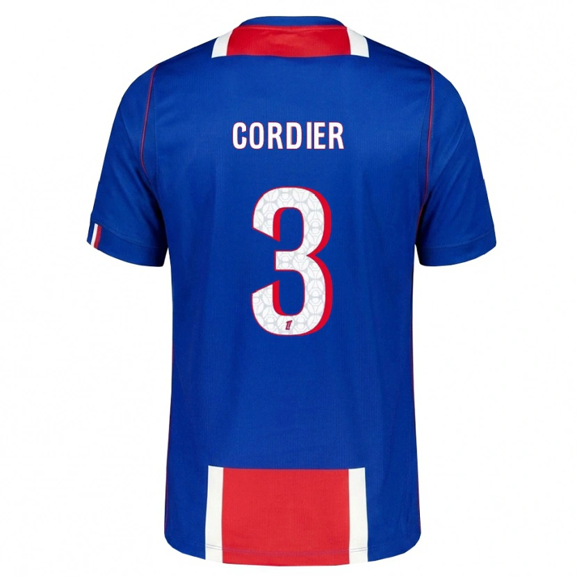 Danxen Barn Thomas Cordier #3 Röd Vit Blå Hemmatröja Matchtröjor 2026/27 Tröjor T-Tröja