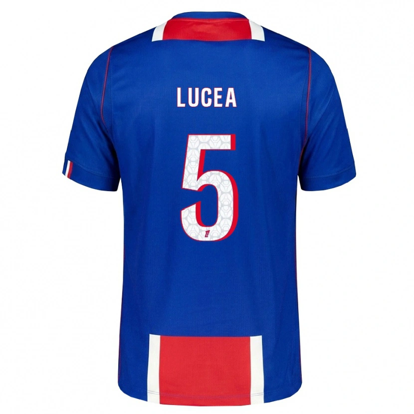 Danxen Barn Dimitri Lucea #5 Röd Vit Blå Hemmatröja Matchtröjor 2026/27 Tröjor T-Tröja