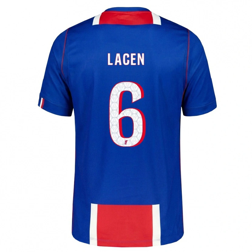 Danxen Barn Michaël Lacen #6 Röd Vit Blå Hemmatröja Matchtröjor 2026/27 Tröjor T-Tröja