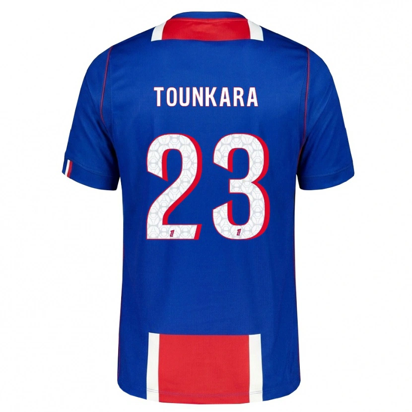 Danxen Barn Aïssatou Tounkara #23 Röd Vit Blå Hemmatröja Matchtröjor 2026/27 Tröjor T-Tröja