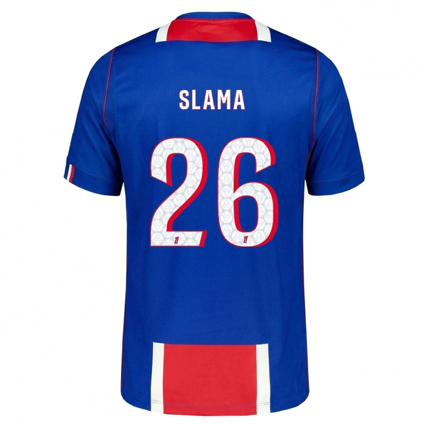 Danxen Barn Wassim Slama #26 Röd Vit Blå Hemmatröja Matchtröjor 2026/27 Tröjor T-Tröja