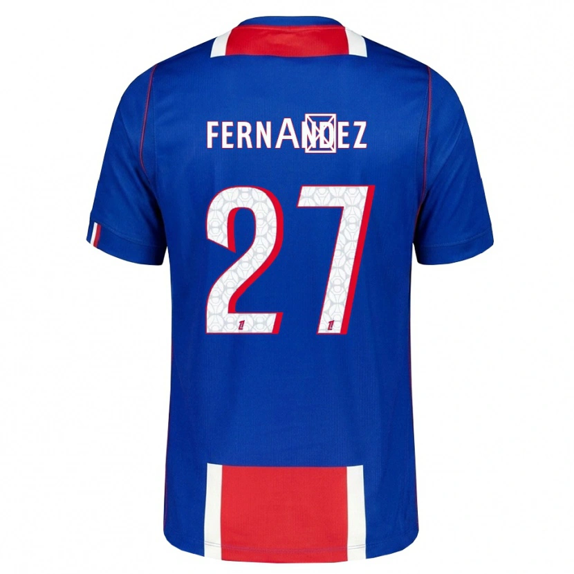 Danxen Barn Dro Fernández #27 Röd Vit Blå Hemmatröja Matchtröjor 2026/27 Tröjor T-Tröja
